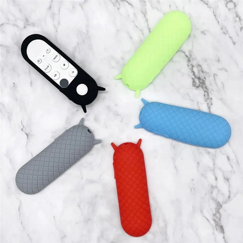 A42Z-Silicone Cover For Google Chromecast 2020 Remote Control Antislip Antifall Remote Control Case view 3