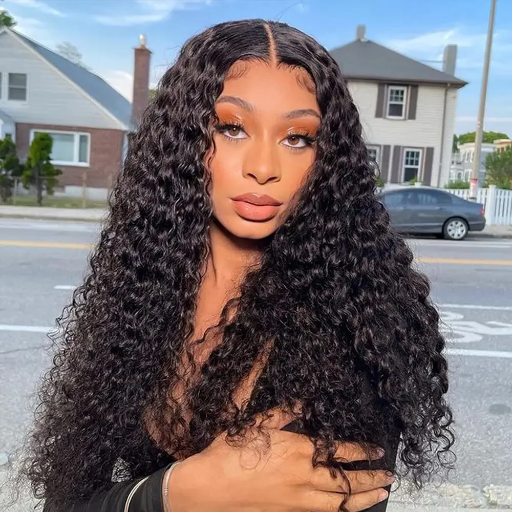 Negro wig new women's wig African fashion small curl long curly hair black wig headgear lace front wigs  wigs for women