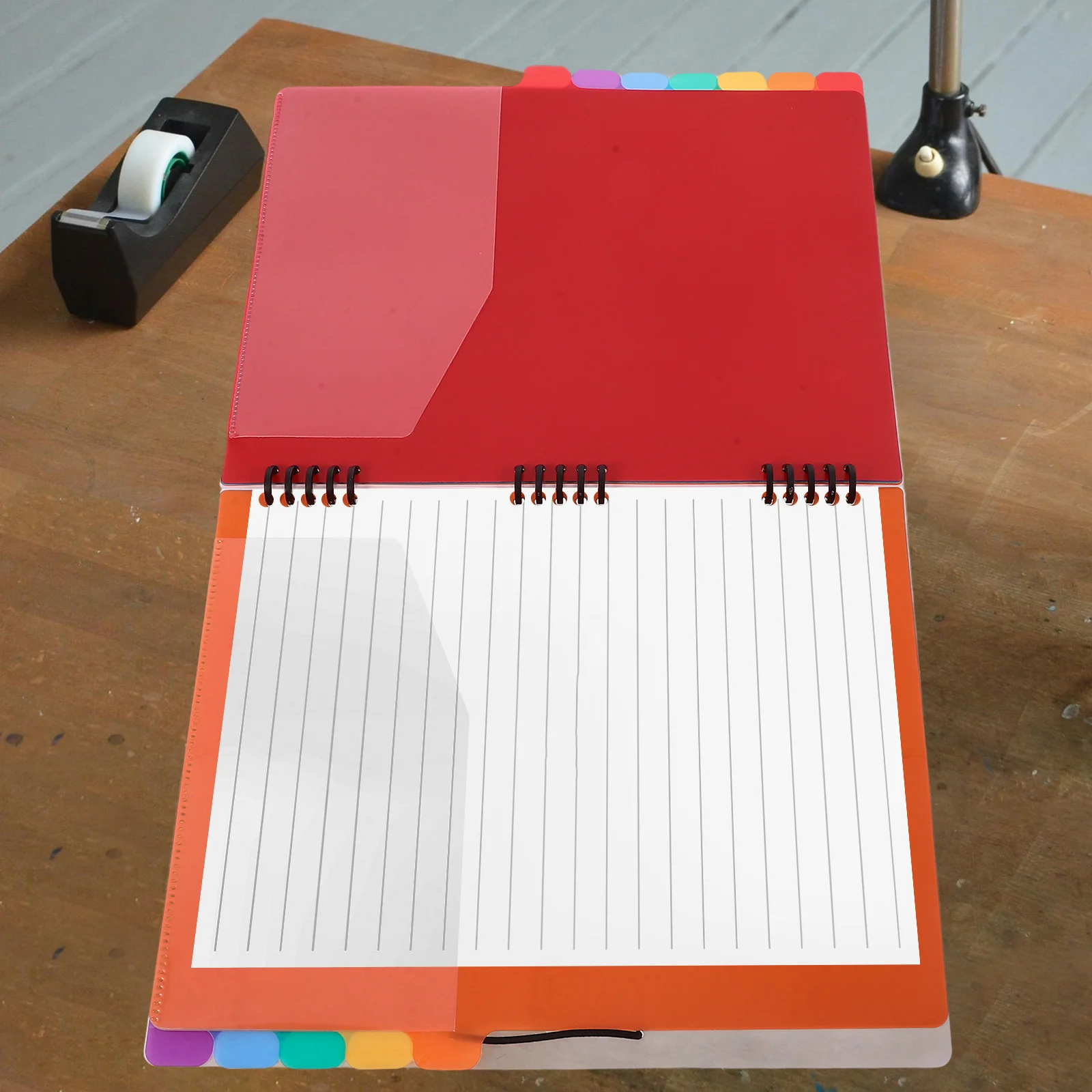 

A4 Ring Binder Folder With Dividers Pp Document Organizer For Office School File Folder Binder Separators Multilayer