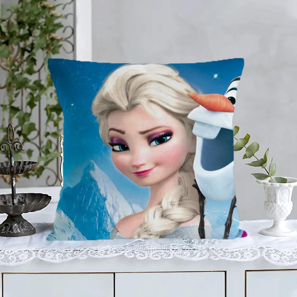 

Cartoon Sleeping Pillows Cover Kulechaowan Cobrand Frozens Elsa Cute Decorative Pillowcase Cushion Covers Living Room Home Sofa