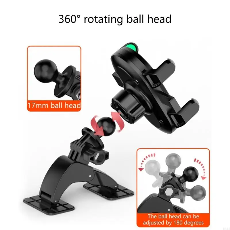 Регулируемый держатель на 360 градусов, автомобильная подставка, лобовое стекло для навигации мобильного телефона H8WD