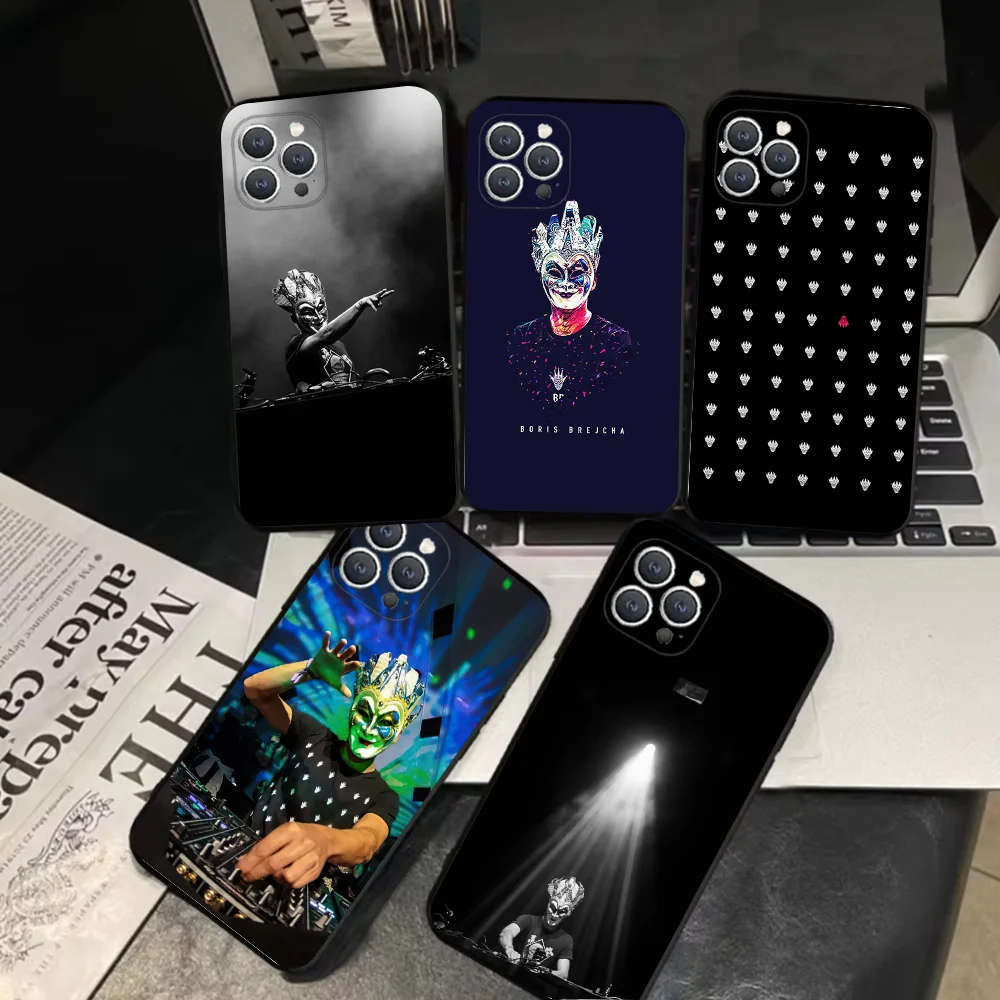 

DJ Boris B-Brejcha Phone Case For iPhone 16,15,14,13,12,11,Pro,X,XS,Max,XR,Plus,Mini Soft Black Cover