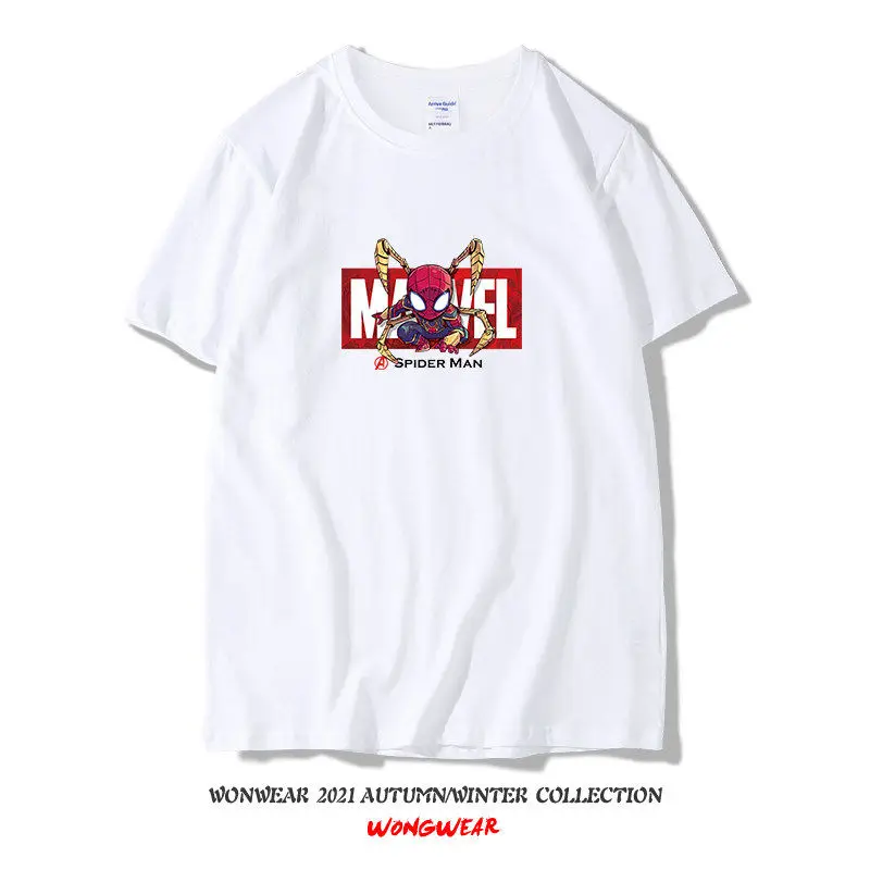 Venom Spider Man Marvel Superheld Grafische Print Katoenen T-shirt Mannen Casual Korte Mouw Tees Streetwear Comic Movie T-shirt Heren