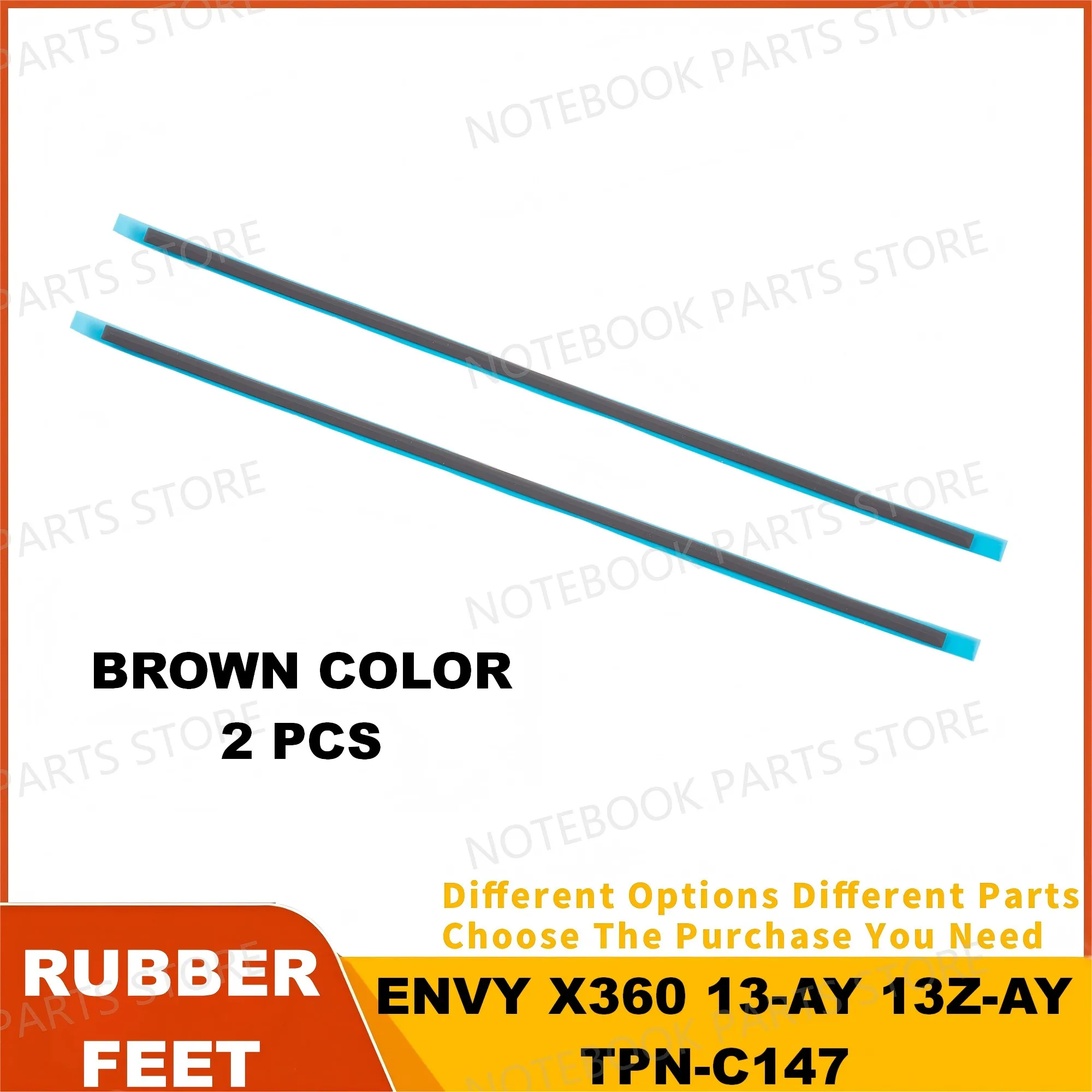 

Резиновые накладки для ENVY X360 13-AY 13Z-AY TPN-C147, пластиковые резиновые накладки с наклейкой, 1 комплект, 2 шт., коричневый/серебристый цвет