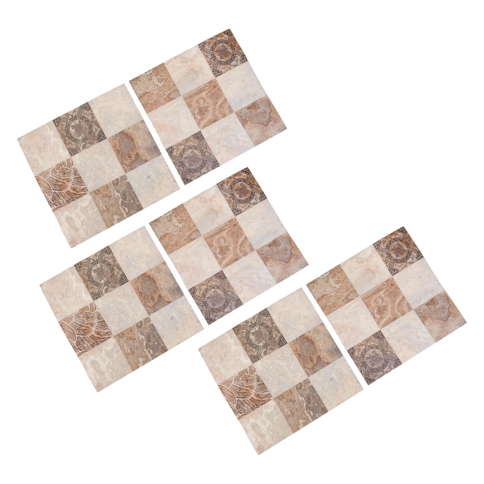 20CM 6PCS Imitation Tile Wall Stickers Waterproof and Oil Proof PET with Scratch Resistance for Long Lasting Wall Protection