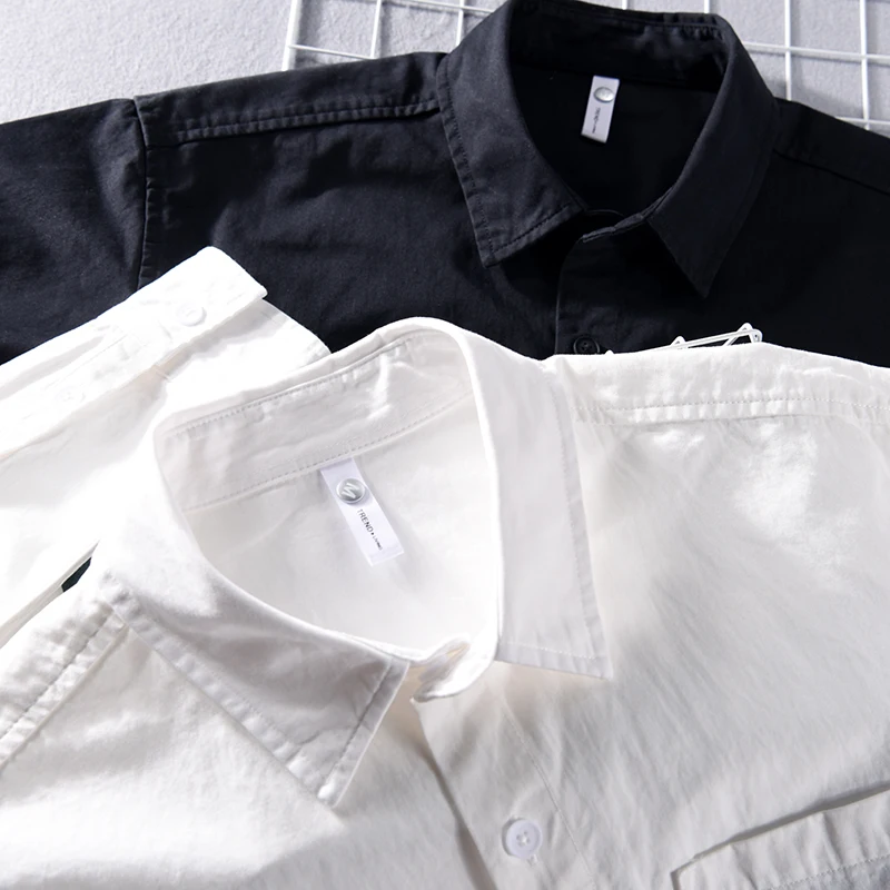 New Italy Designer Quality Cotton Shirt Men Brand Trendy Patchwork Comfortable Long Sleeved Top Clothes Large Size Chemise Homme