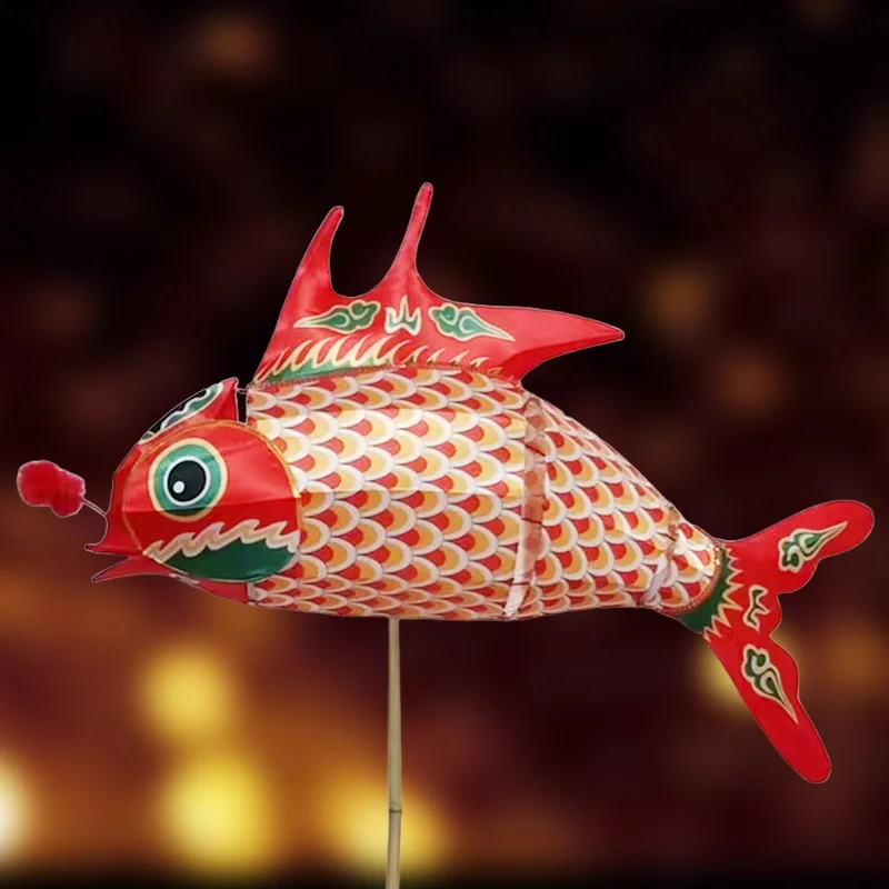 Mid-Autumn Festival Fish Lantern Event Handheld Fish Lantern Garden Traditional Photography Props