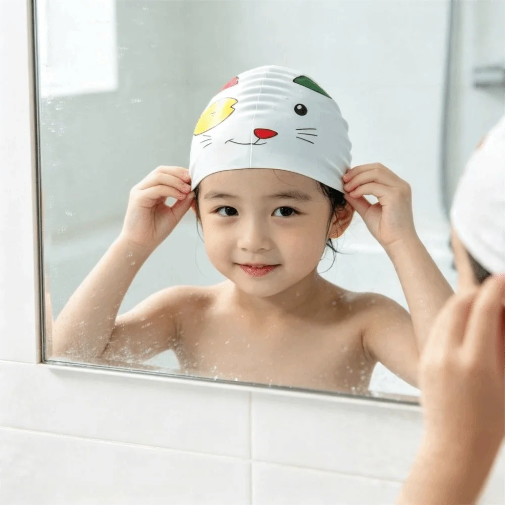 New Style Elastic Swimming Cap Waterproof Enlarged Silicone Swimming Hat Comfortable Silicone Swim Cap Swimming Hat For Adults