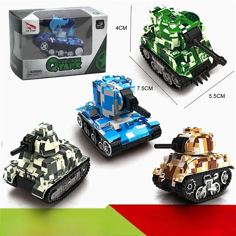 1: 64 미니 탱크 모델 뒤로 교육 장난감 차량 모델 탱크 시뮬레이션 컬렉션 선물 장난감 소년