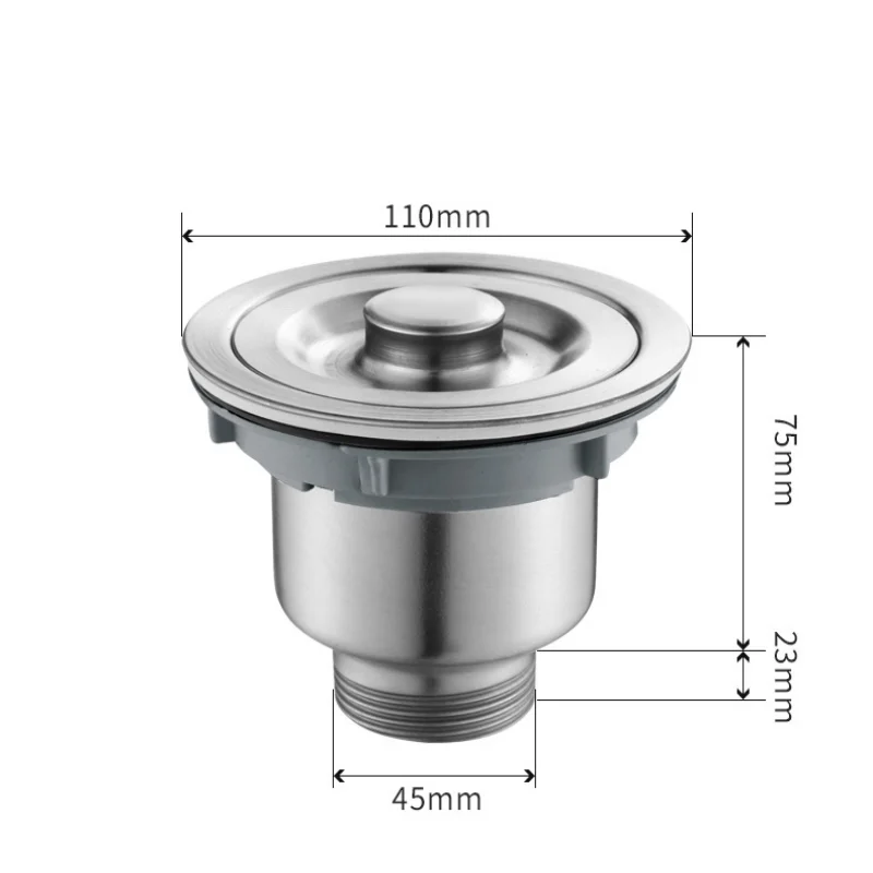 1 قطعة حوض الفولاذ المقاوم للصدأ استنزاف حوض تجفيف مصفاة النفايات التوصيل سلة النفايات غطاء مانع للتسرب للمطبخ اكسسوارات الحمام