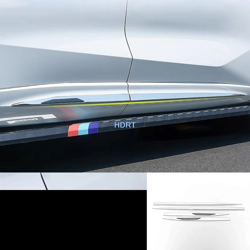 

For Changan Oshan Z6 2022 + Car Style Door Side Skirt Edge Body Trim Protector Decoration Accessories Exterior Sticker Auto Part