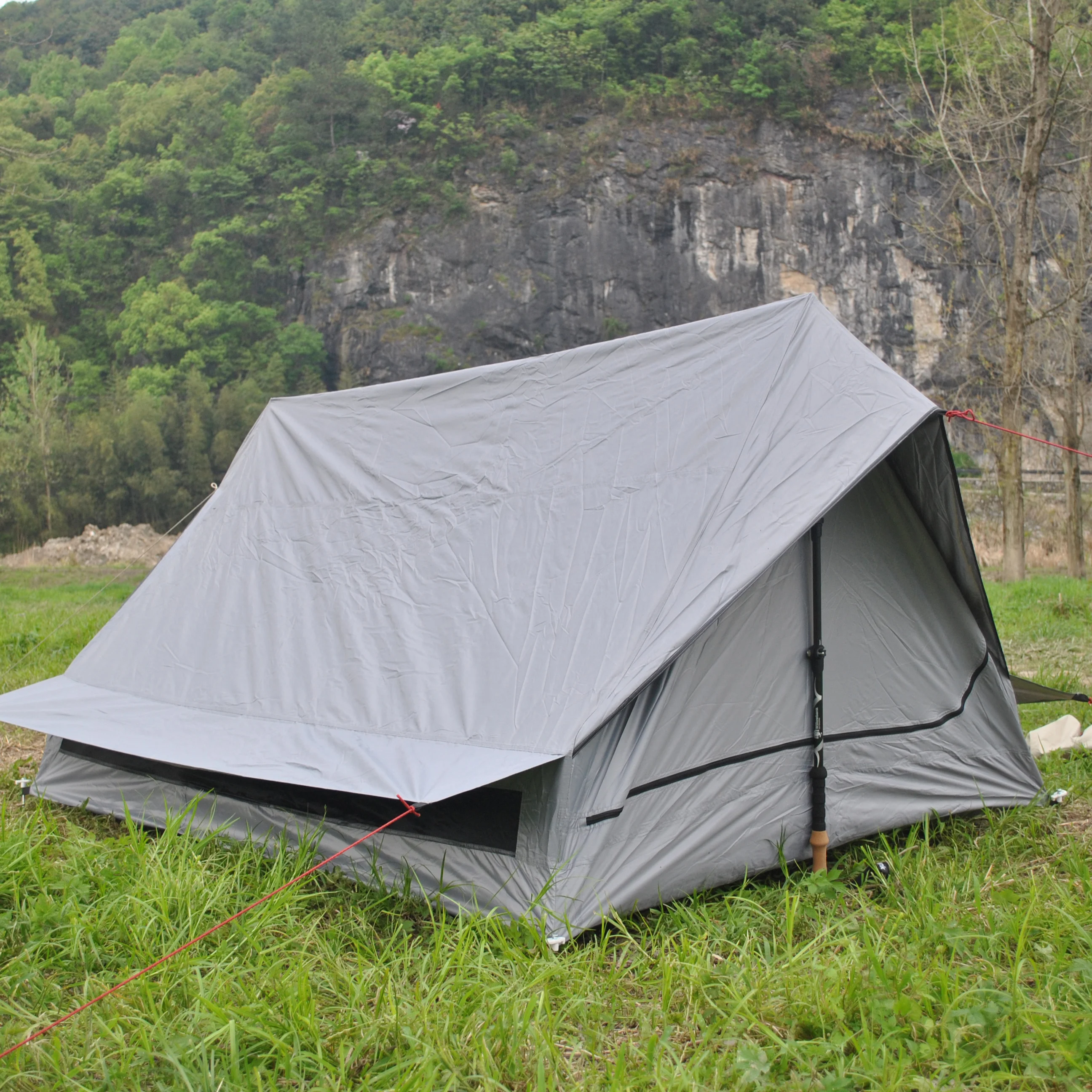 Tienda de campaña impermeable superligera para 1 persona, carpa triangular CZX-166 Ripstop, senderismo, tipo personaje, gran oferta