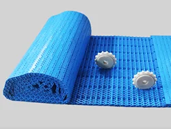 Customized -Pitch:25.4mm Blue-Modular Conveying Plastic Mesh Belt Chain Plate PP Food Grade POM Abrasion Resistant Conveyor Belt