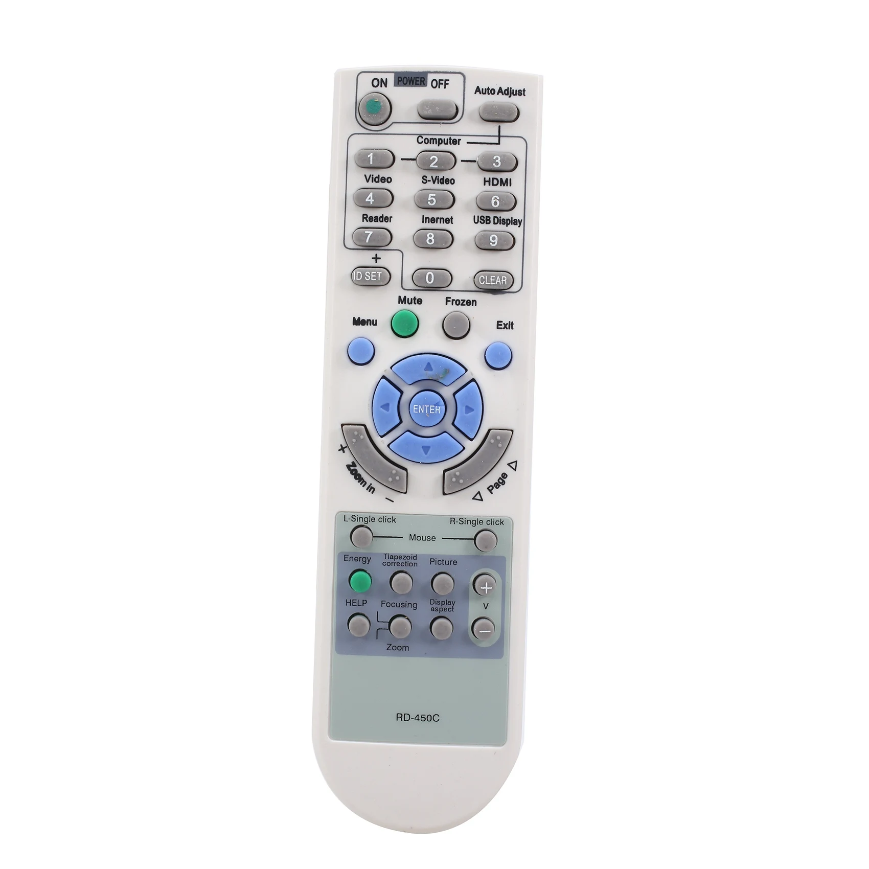 B04C-RD-450C Remote Control Replace for NEC Projector NP100 NP110 NP115 NP1200 NP210 NP215 NP216 NP2200 NP300+ NP305 NP310