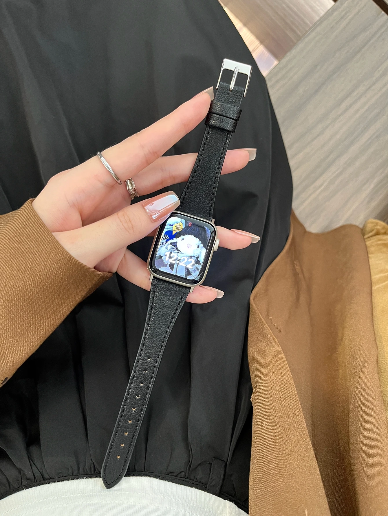 New Leather Loop For Apple Watch Band Correa For Women Sport 38mm 40mm 41mm 42mm 44mm 45mm 46mm 49mm , Strap For IWatch