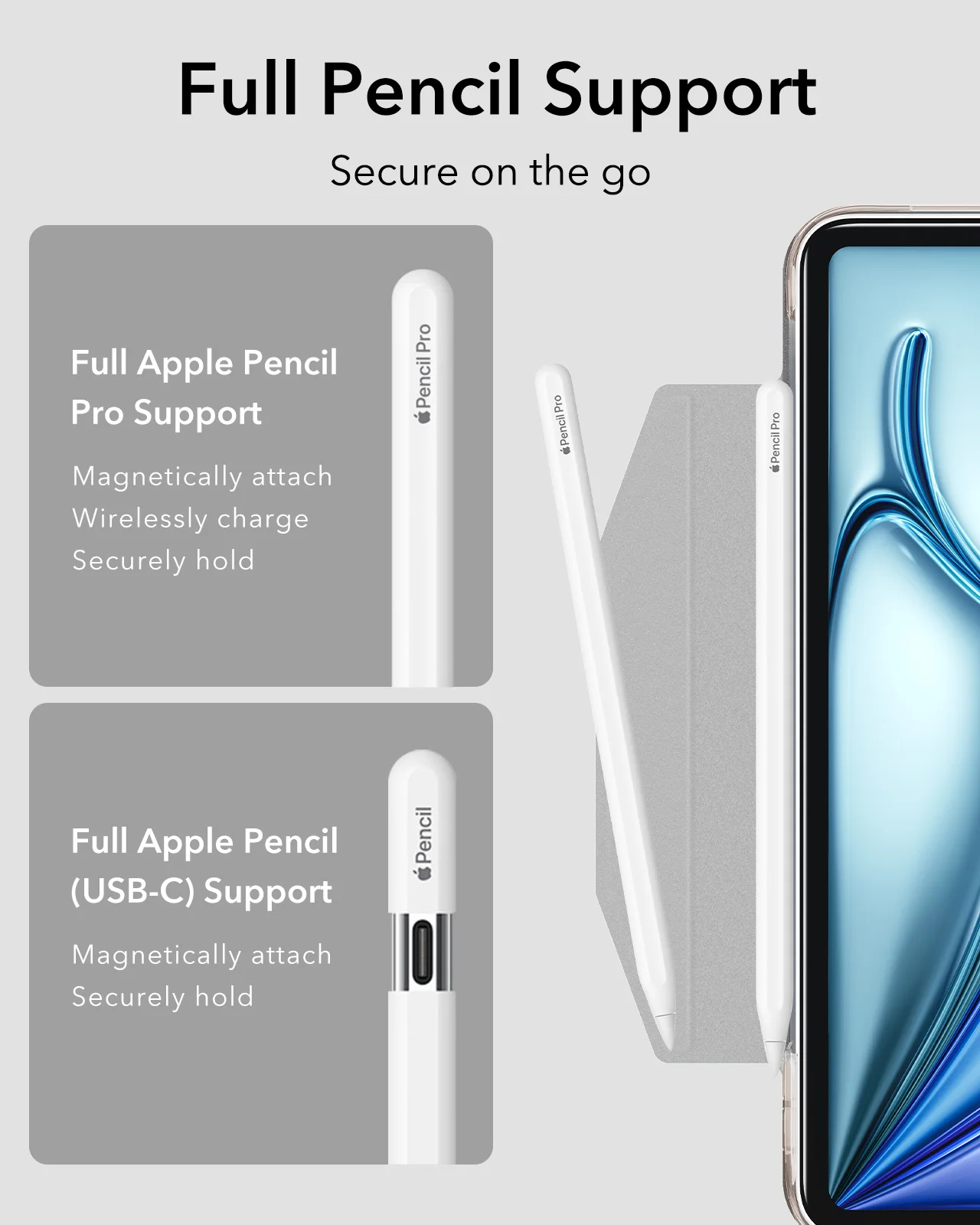 Etui ESR do iPada Pro, iPada Air 13 cali M3/M2 (2025/2024) i Pro 12.9 6/5/4 generacji, wytrzymała osłona ochronna do iPada Pro 11/13 — zdjęcie produktu 3