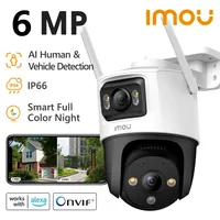 IMOU Cruiser Dual 6MP PT Wifi Camera 3 + 3 Dual Lens Two-way Talk CCTV Outdoor AI Human & Vehicle Detection Security Protection