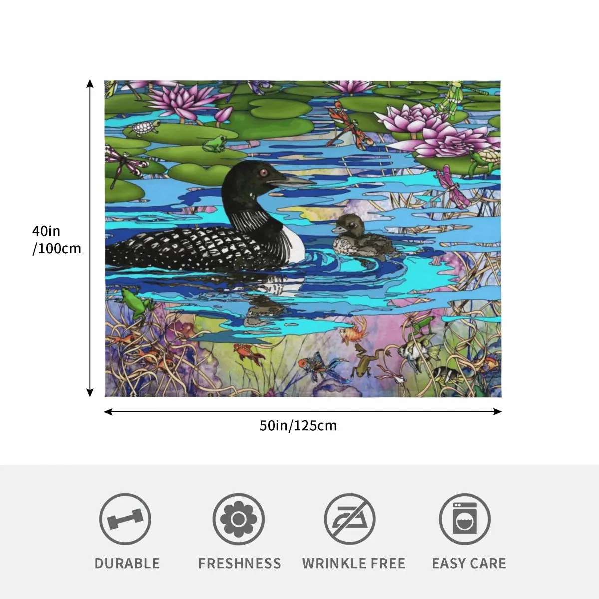 لونز والزنابق المائية رمي بطانية شعر فروي هدية مضحكة أغطية السرير البطانيات #4