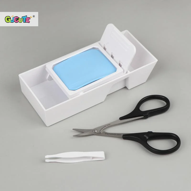 PMKJ008 Decaling Quick Tray With Resin Tweezers & Curved Scissors Set For Model Water Slide Decal Hobby Tool