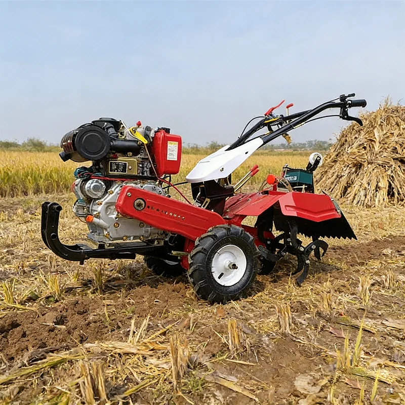 Heavy Mini Cultivator for Small Scale Farming Vegetable Plots Narrow Spaces with Unmatched Stability and Control