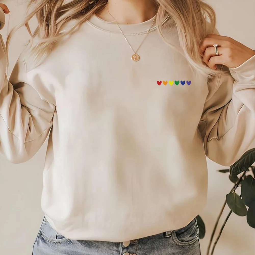 Rainbow Gay Sweatshirt LGBT Hoodie Unisex Sweatshirts Long Sleeve Pullover Gay Pride Hoodies LGBTQ Streetwear Top