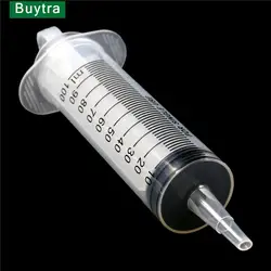 100ML Syringe Reusable Large Hydroponics Nutrient Sterile Health Measuring Injector Tools Dog Cat Feeding Accessories