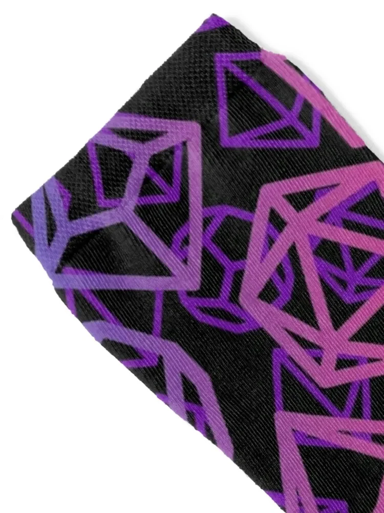 D20 Dice: Purple Socks gifts cool hip hop Ladies Socks Men's