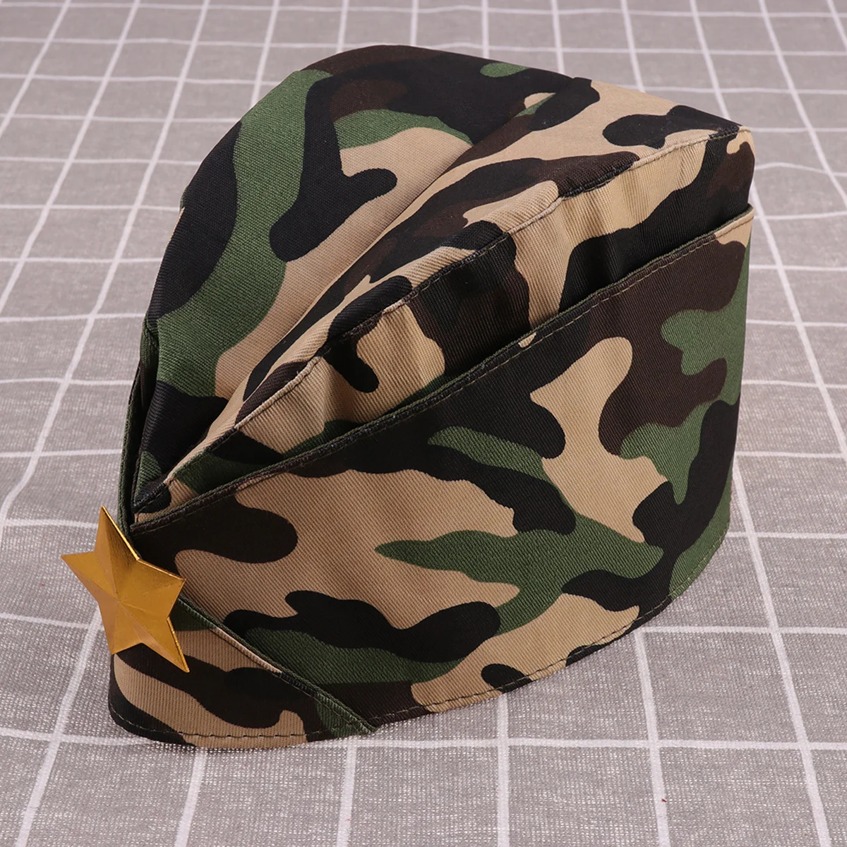 1 قطعة قبعة قارب التمويه النمط العسكري الذروة قبعة خفيفة الوزن Tricorne للحزب بحار الرقص الأحداث في الهواء الطلق قبعة القبعات