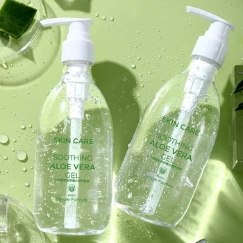300ml Moisturizing Hydrating Repair After Sun Exposure Natural Skin Care Clear Watery Aloe Vera Gel