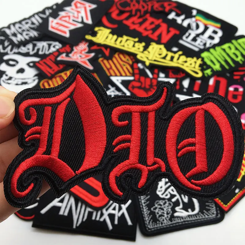 27pcs/lot Music Rock Band Patches Clothes DIY Iron on Embroidered Patches for Clothing Jacket Jeans Stickers Appliques Stripes