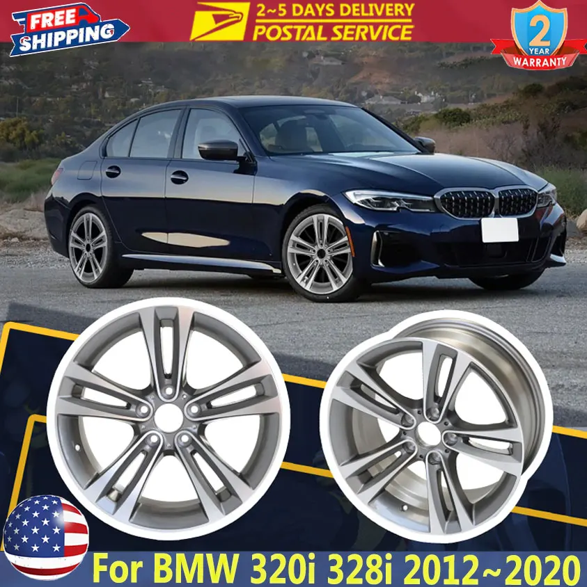 

Сменный обод колеса 18 x 8 дюймов для BMW 3 серии 4 320i 328i 330i 335i 340i 428i 430i 435i 440i 2012 ~ 2020 автомобильный обод колеса
