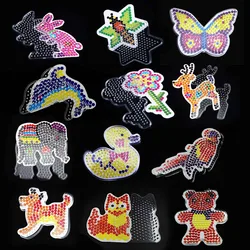 12 Pieces 5mm Hama Beads Template Perler DIY Hand Making Toy Pegboards Children Perler Pixel Art Kid Education Puzzle Gift Craft