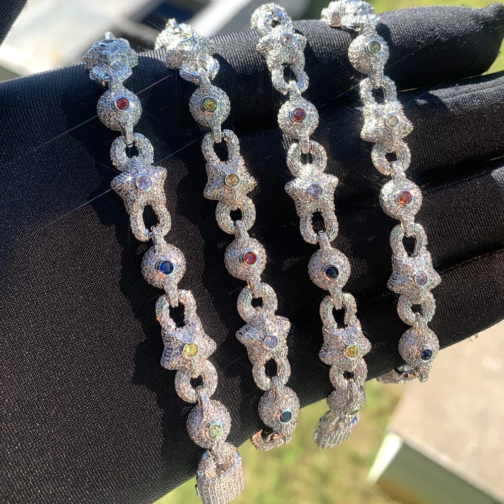 HIP HOP Jewelry Micro Paved 5A Cubic Zirconia CZ Starfish Charm Cuban Chain Fashion Bracelet Necklace Set For Women Men 2026