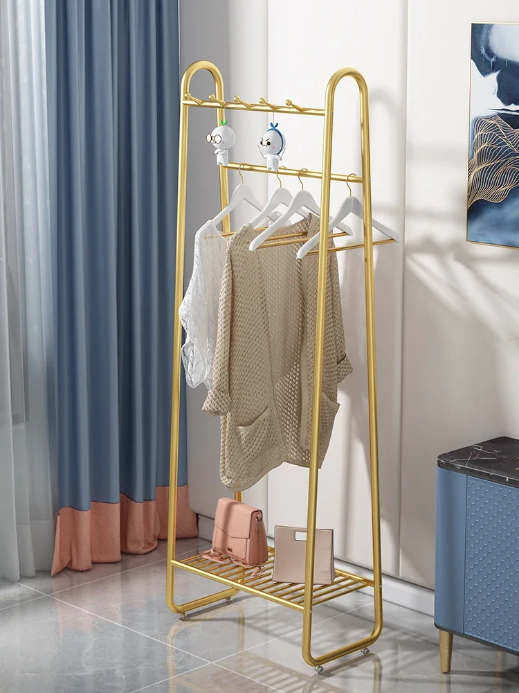 Luxury floor-to-ceiling clothes rack bedroom clothes rack home room living room online celebrity clothes rack iron clothes rack