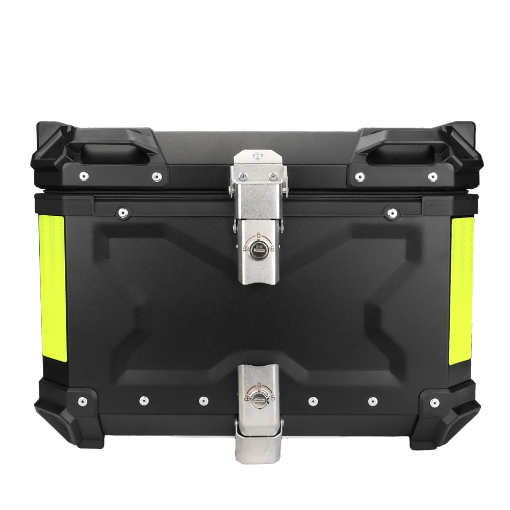 KEMIMOTO Motorrad-Topcase Universeller Aluminium-Koffer Motorrad-Heckbox 45L 55L 65L Wasserdicht mit Schloss & Rückenkissen – Detail 19