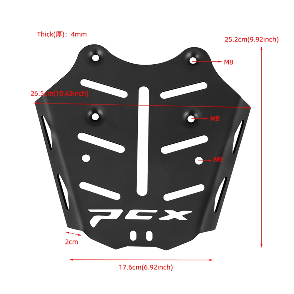 Motorcycle Accessories Supplies For Honda PCX160 PCX 160 2014-2023 2020 2022 Modified Aluminum Rear Shelf Racks Luggage Carrier
