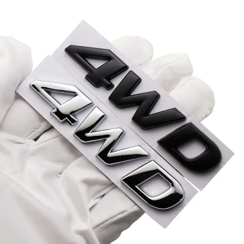 Car Styling 3D AWD 4WD Emblem Logo Car Body Rear Trunk Badge Sticker Decal for Mazda Suzuki Subaru Nissan Honda Mitsubishi Audi