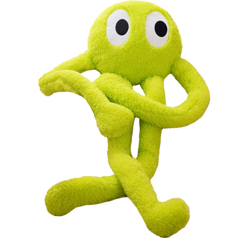 200CM Giant Green Purple Octopus Alien Monster Toy Stuffed Long Arms&Legs Throw Boyfriend Pillow Room Decor