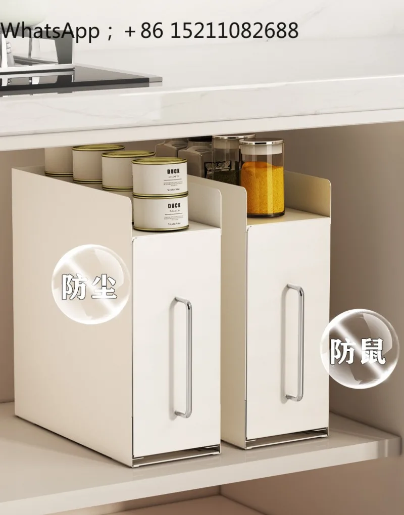 LLY kitchen spice storage cabinet, countertop dust storage rack, microwave oven stove vertical storage must