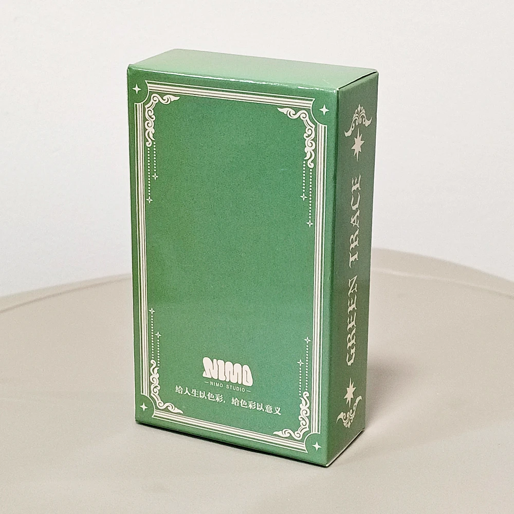 10.3*6cm Green Trace Tarot - Story-Driven Deck, Mystical Divination, Spiritual Guidance 78 Pcs Tarot Cards Based on RWS
