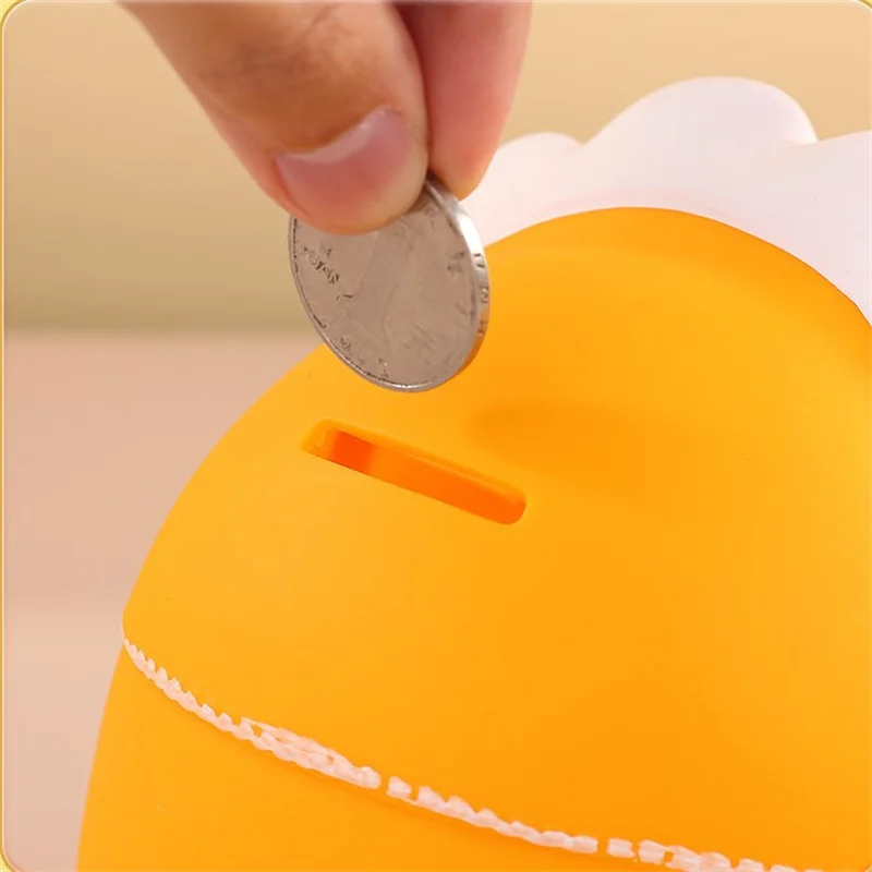 Cute Duck Coin Bank Enameled Cute Duck Savings Jar Large Capacity Desirable Coin Bank Ornament