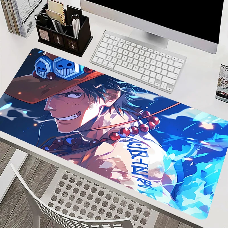 Tapis de souris pour ordinateur portable, armoire de bureau, clavier, PC, grand HD, une pièce, Portgas · D · Ace, tapis de souris antidérapant, en caoutchouc, étendu