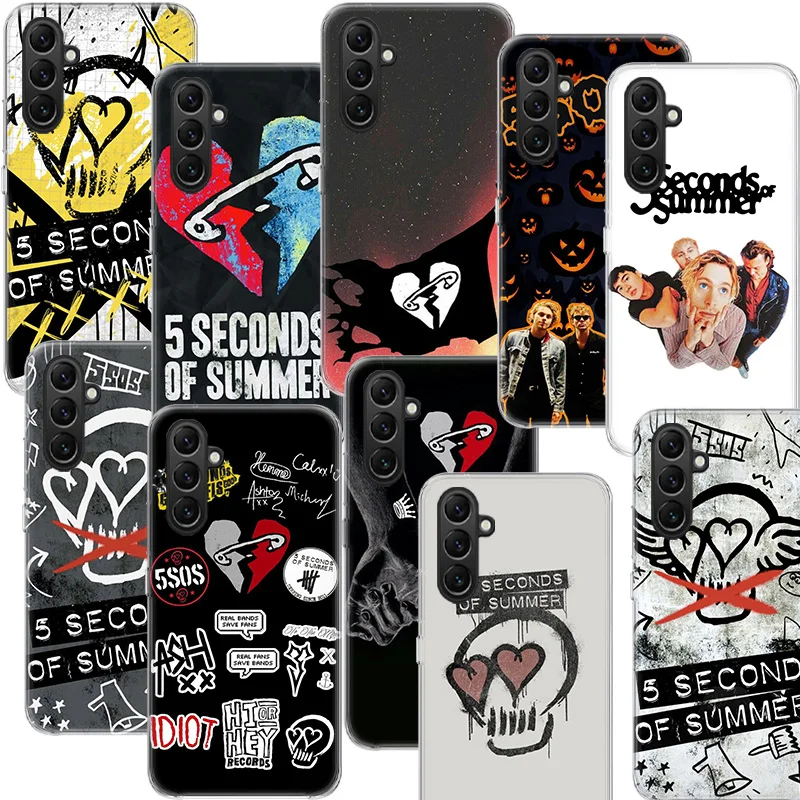 5 Sos 초 여름 전화 케이스 삼성 S25 울트라 S24 FE 갤럭시 A70 A50 A40 A30 A20S A20E M30S M32 M21 J8 J6 J4 M52 M51 A90 A80
