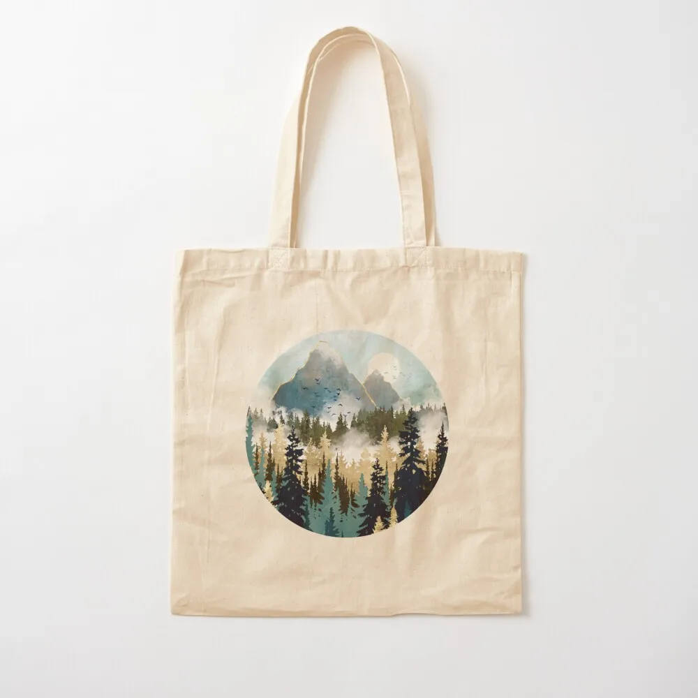 Misty Pines Tote Bag Cloth bag Lady bag Fabric