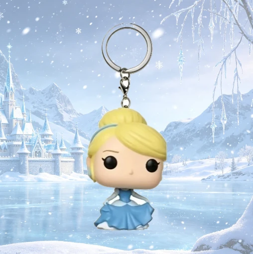 Nuevos Llaveros de Mini Figuras de Disney Princess y Olaf 2026, Adorables Adornos para Mochilas y Recuerdos de Fiesta para Niñas
