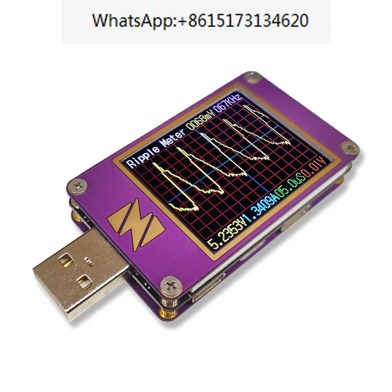 ZY1280M oscilloscope ripple measurement fast charge protocol PD3 packet capture voltage and current capacity tester