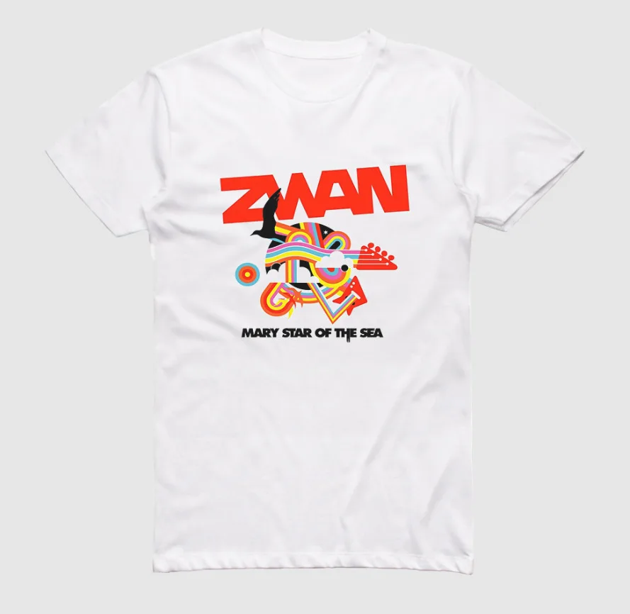 Zwan Mary Of The Sea Cotton White All Siz Unisex Shirt J520 Luxury oversizedT-shirts for Men Clothing Women Tees High Quali