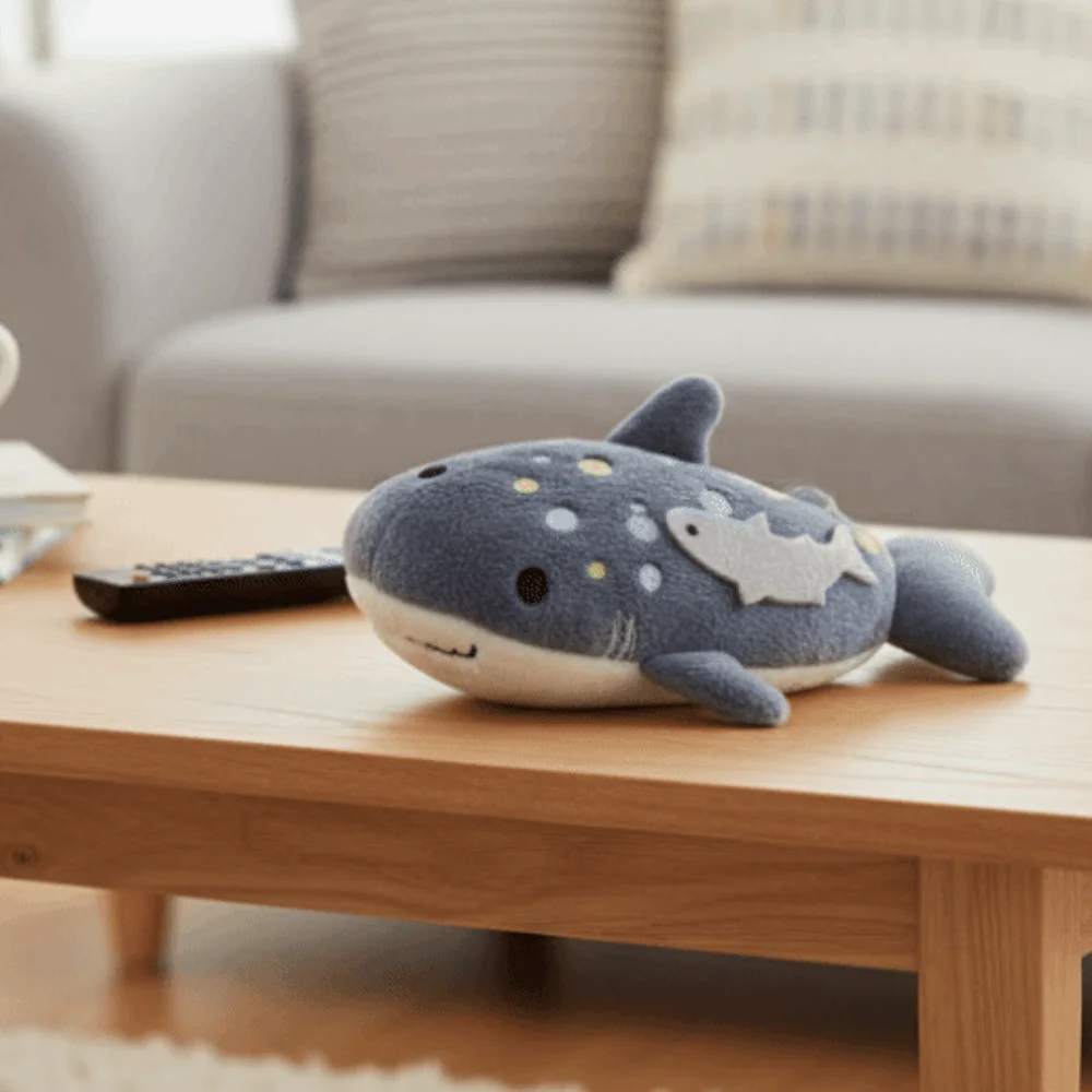 Cartoon Shark Whale Shark Coin Purse Animal Bag Pendant Shark Wallet Portable Fashion Coin Bag Earphone Birthday Gift
