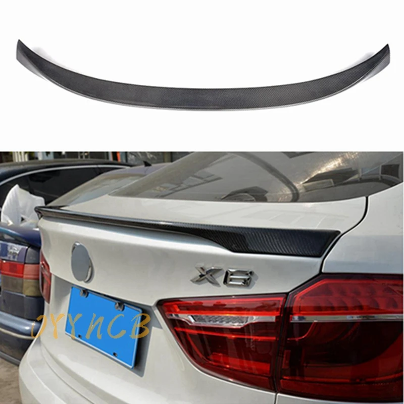 

FOR BMW X6 F16&X6M F86 MP Style Carbon fiber Rear Spoiler Trunk wing 2014-2019 FRP glossy black Forged carbon