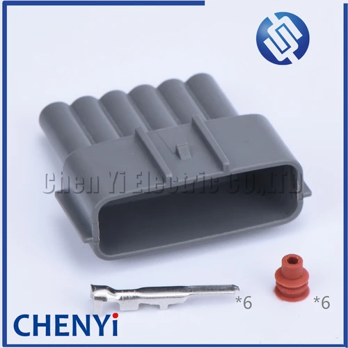 Imagen 2 del producto Conector de arnés eléctrico automotriz con enchufe impermeable de pedal de aceleración sellado de 6 pines 6098-0146 6920-0082 para Nissan